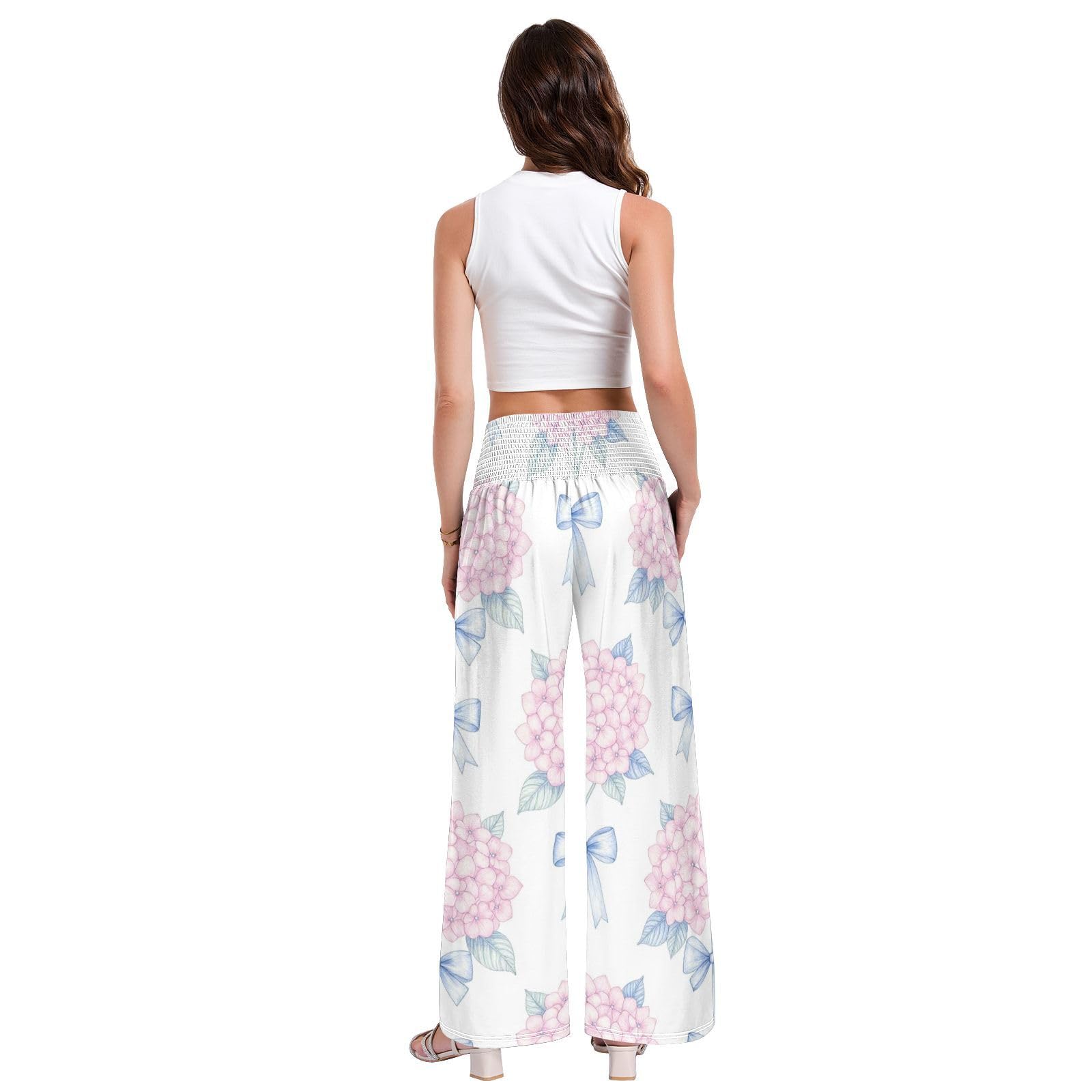 Hydrangea Ribbon - Pantalones de yoga ligeros para mujer