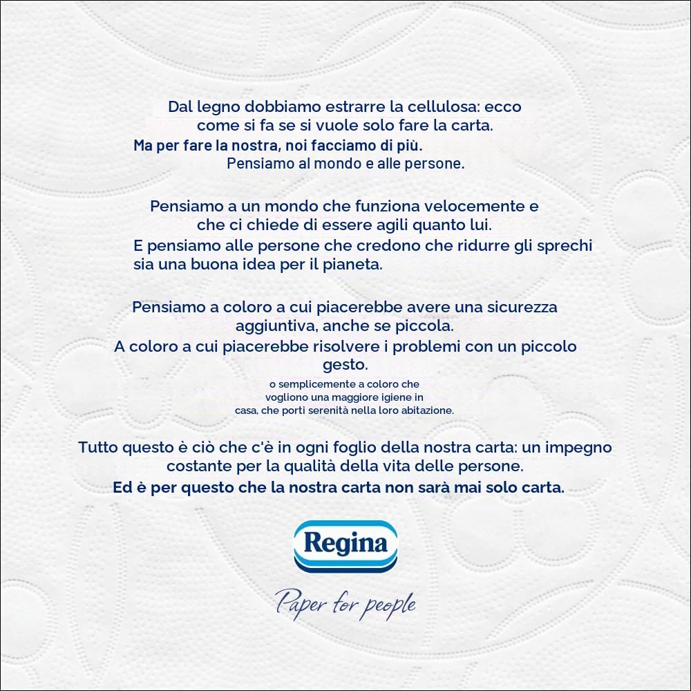 Regina Sensazione - 42 rotoli di carta igienica, 175 fogli a triplo strato, estratto naturale di cotone e delicatamente profumato, confezione in plastica riciclata al 60%, carta 100% certificata FSC