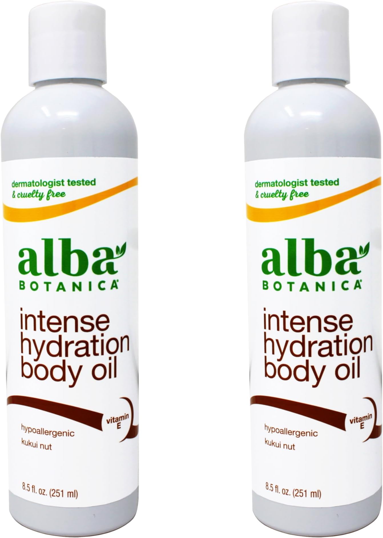 Alba Botanica Hawaiian Organic Body Oil - Kukui Nut - 8.5 oz - 2 pk
