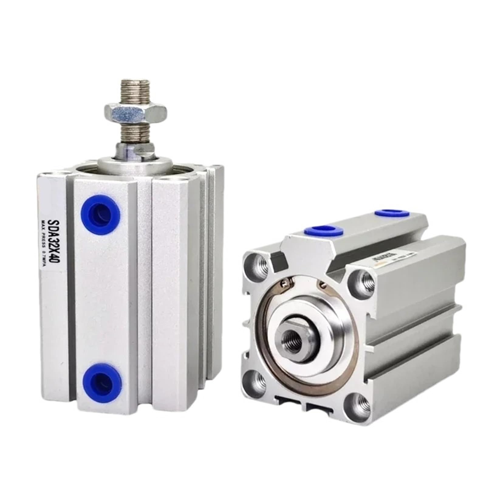 SDA16 20 25 32 40 50 63 80 Kompaktowy i cienki cylinder pneumatyczny, otwór 100 mm, skok 5-100 mm, aluminiowy podnośnik pneumatyczny o podwójnym działaniu (Stroke 15 mm, BORE 63 mm)