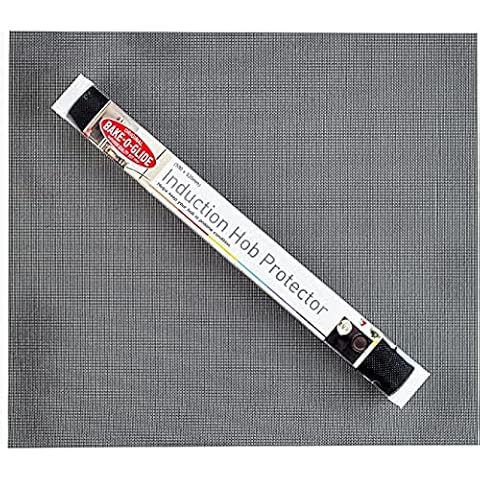 Bake-O-Glide Induction Hob Protector Standard (4 Ring), 590 x 520mm, Black Cover