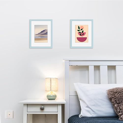 Miniatura 28 de Picrit - Juego de 12 portarretratos de 5 x 7 pulgadas para colgar en la pared o exhibir sobre una mesa, para fotos de 4 x 6 con paspartú o 5 x 7