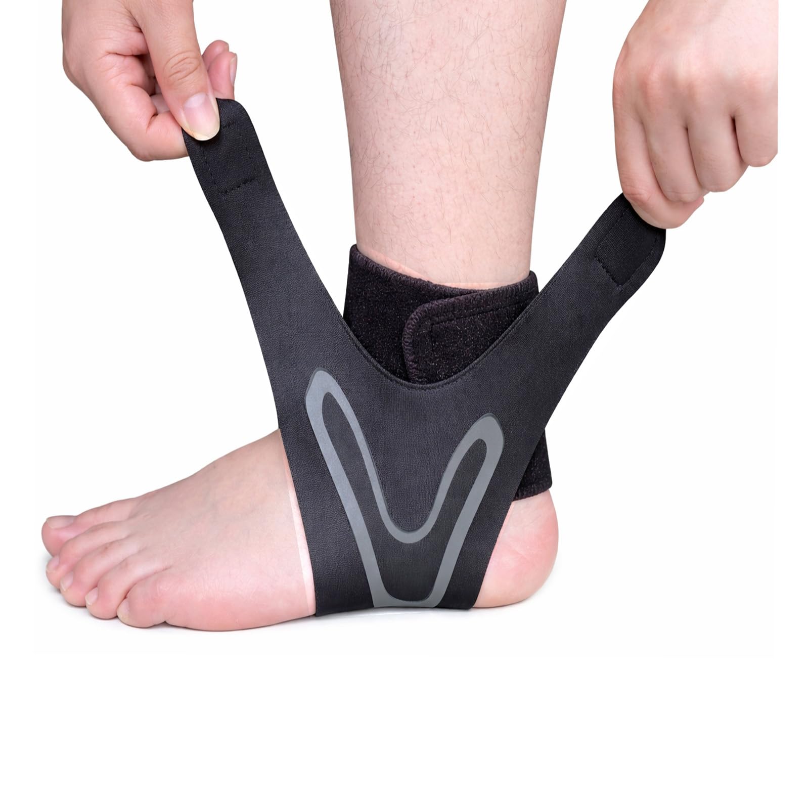 DiviDermy ChevillèRe Entorse,ChevillèRe De Maintien Sport, Chevillère pour Hommes & Femmes, Confortable Et RéGlable, M(Pied Gauche) - 2