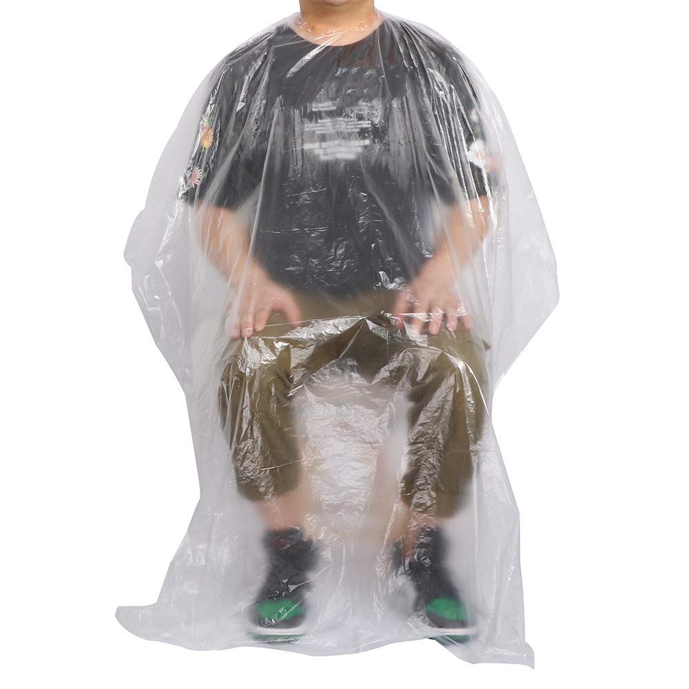 50 unidades desechables impermeables cabos de salón de pelo almohadillas de lavado champú cabo peluquería herramientas peluquería cabo peluquería cabo 51 x 63 pulgadas