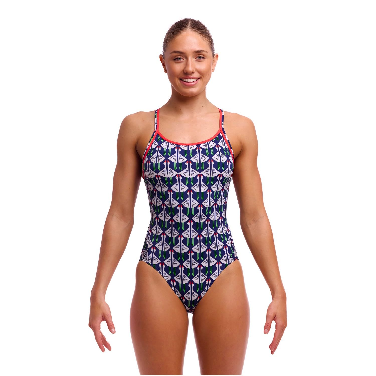 Funkita Sitting Duck Einteiler Badeanzug für Damen Blickdicht und schnelltrocknend