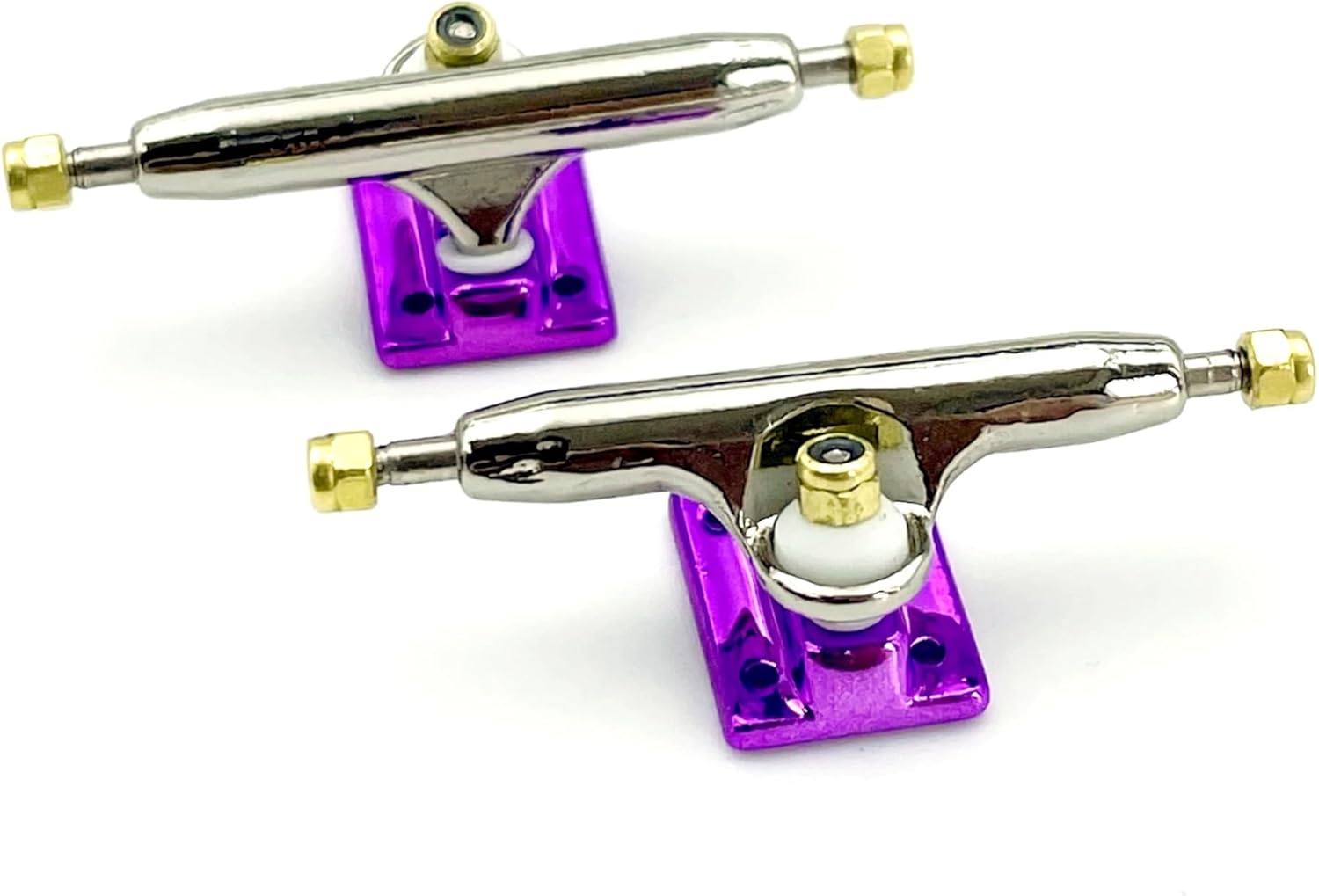 Fingerboard Trucks 1 Piece Set of 29mm 32mm V3 Fingerboard Brackets, Suitable for Professional Skateboards for Skateboard Wooden Deck Parts(32mm Polished)
