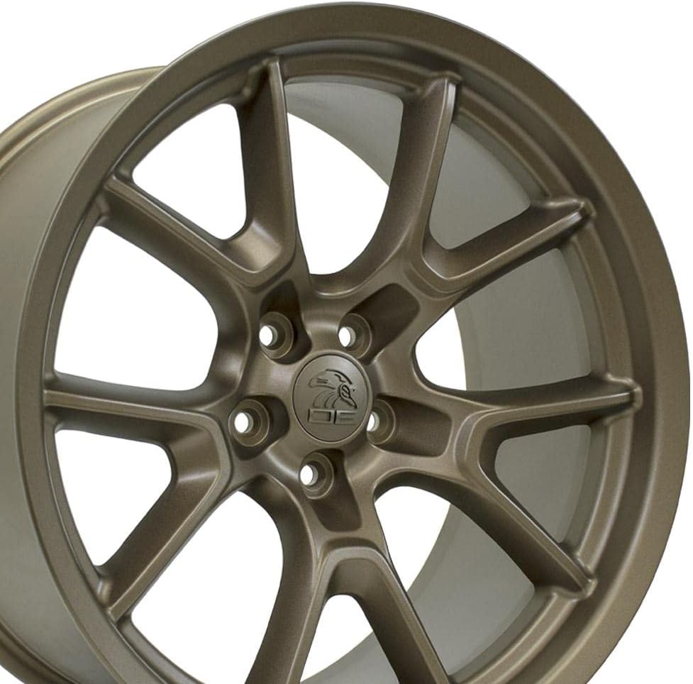 OE Wheels DG21 20 Inch Rim Fits Challenger 50th Anniversary Style 5x115 20x10 Satin Bronze - Hollander 10369 (1)