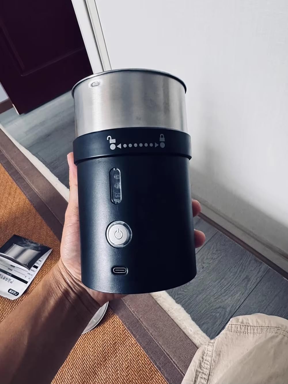 iDili Electric Multi-Function Grinder - Portable Grain Crusher for Coffee, Spices, and Fish Bait