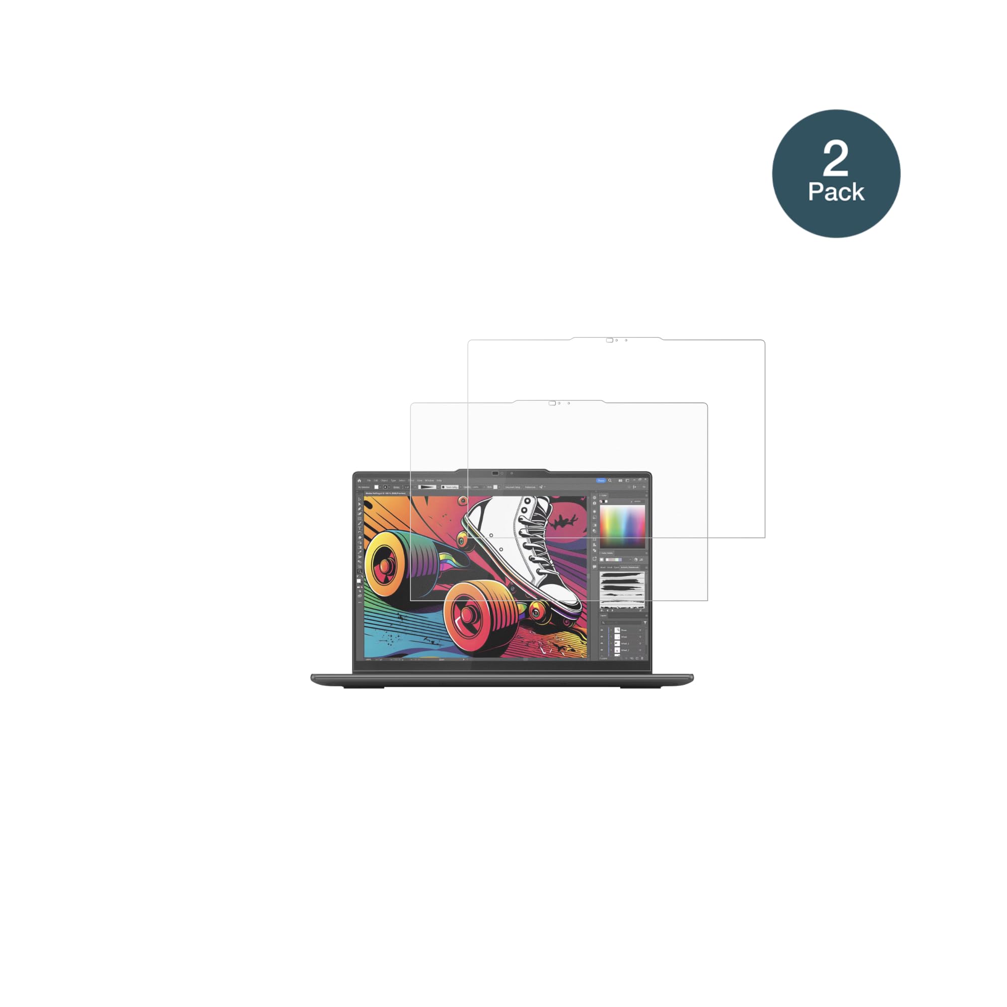 dipos 2x Pellicola Protettiva 9H opaca per Lenovo Yoga 7 2-in-1 14IML9 | Antiriflesso, non si rompe e non si scheggia, non è vero vetro, Anti-Shock, antigraffio, senza bolle, autoadesiva