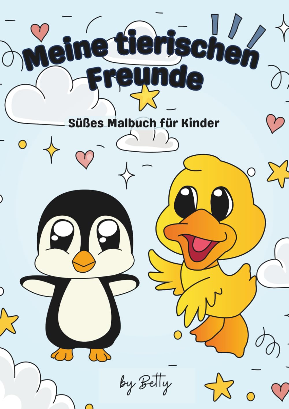 Meine tierischen Freunde: Süßes Malbuch für Kinder