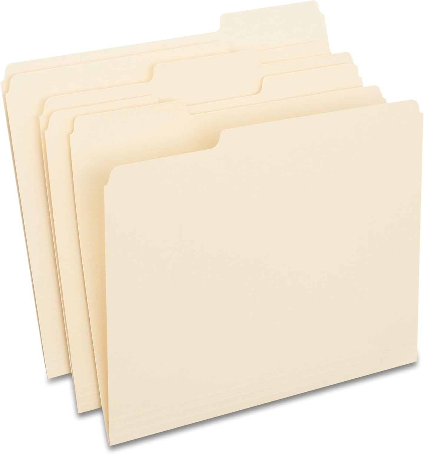 Staples File Folders, Letter Size, 1/3-Cut Tabs, Manila, 200/Carton