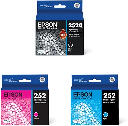 Epson T252 DURABrite Ultra EPSON T252 DURABrite Ultra Ink Cartucho Magenta de capacidad estándar T252320-S para impresoras seleccionadas de fuerza