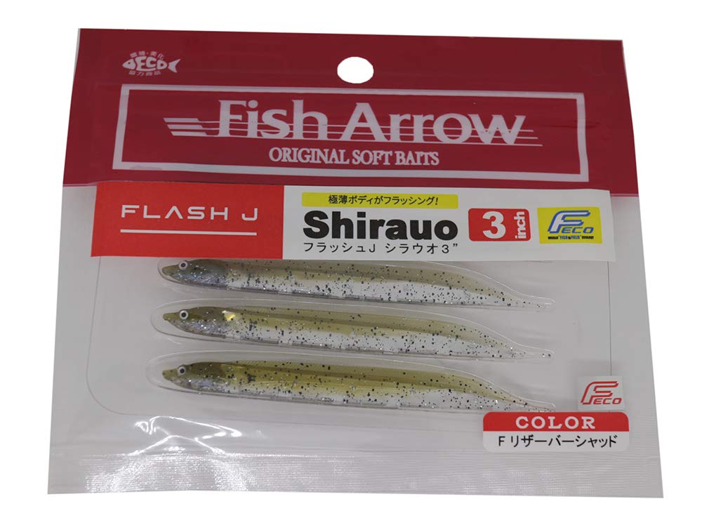 Fish Arrow Flash-J Shirasu 3" (5 adet/paket) F39 F Reservoir Shad Olta