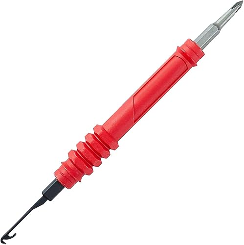 48-22-2145 Herramienta de datos de múltiples selecciones 4 en 1 para reemplazo de herramientas, longitud 11.1 pulgadas. Herramienta eléctrica roja