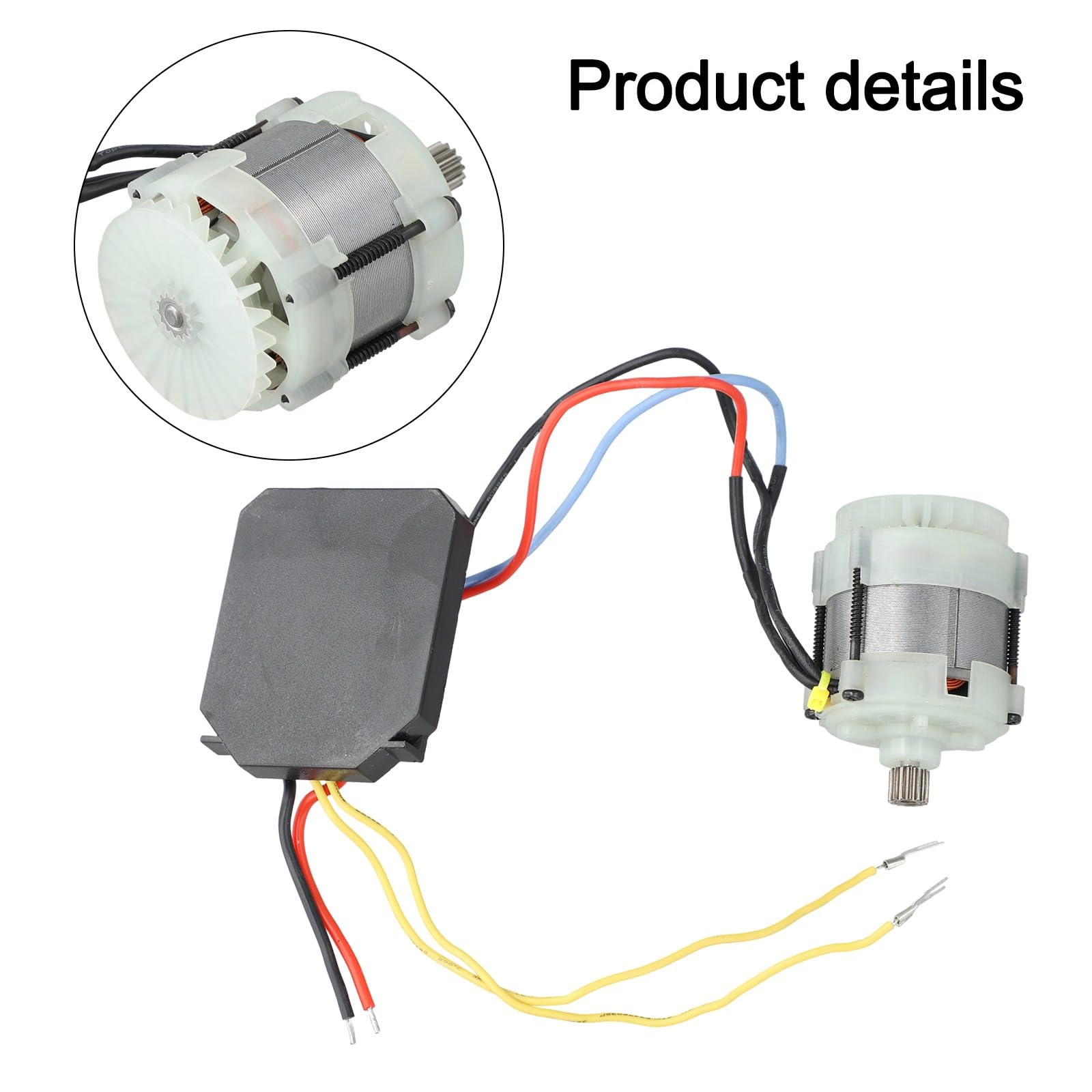 21V 14 Zähne bürstenloser Motor Ersatz für Akku-Kettensägen-Elektrowerkzeuge, kompatibel mit 4/6/8 Zoll Elektrokettensägen, Schwarz