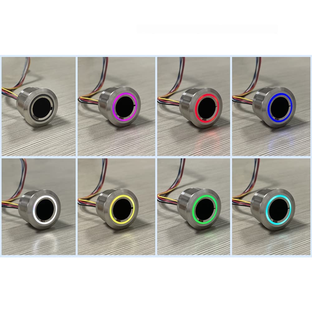 R503-5V RGB LED DC5V UART MX1.25 6Pin Wasserdichter Kapazitiver Fingerabdruck Sensor Abtaster für