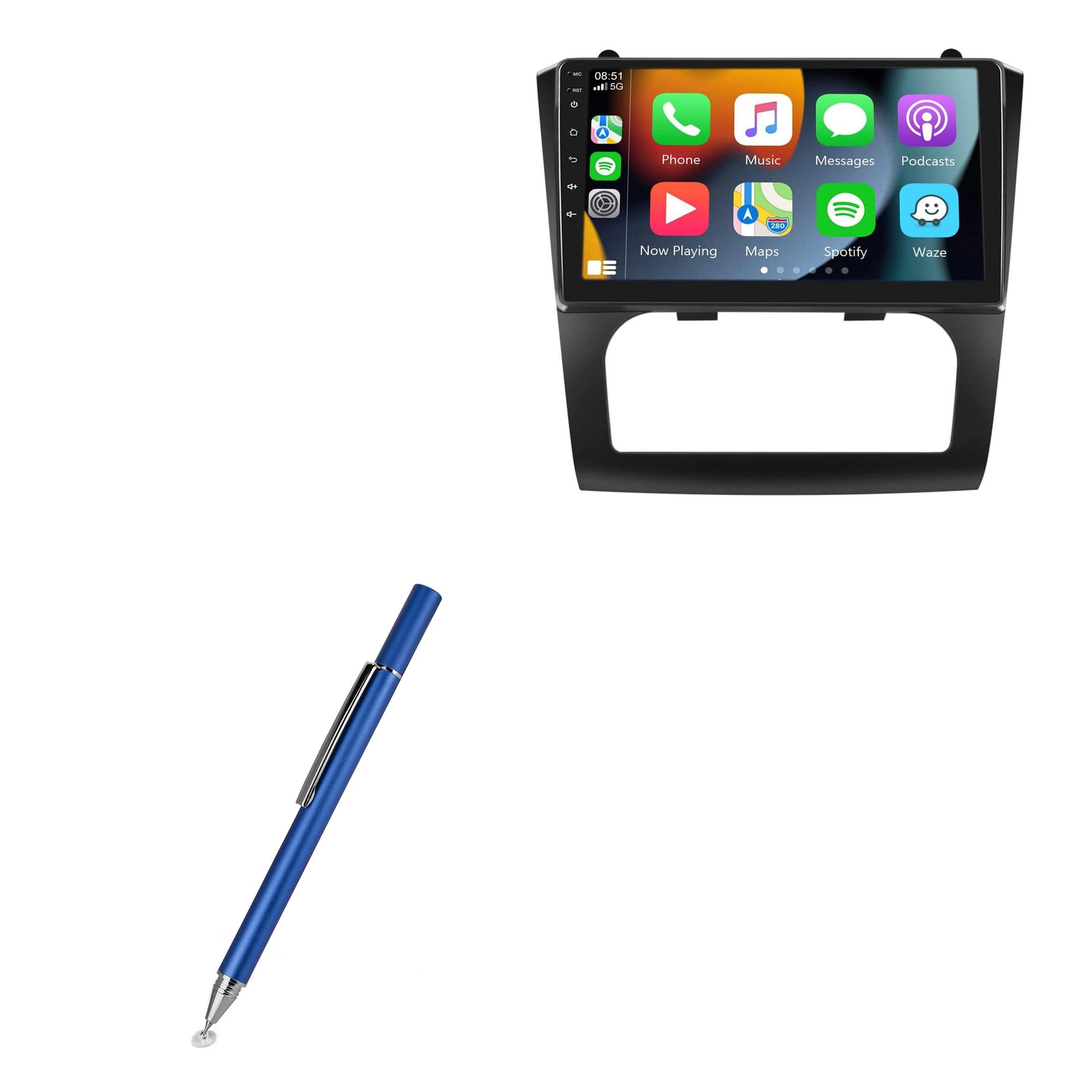 BoxWave Stylus Pen Compatible with Meteeser Nissan Altima Manual 2008-2012 Wireless Carplay (1+16G) (9 in) - FineTouch Capacitive Stylus, Super Precise Stylus Pen - Lunar Blue