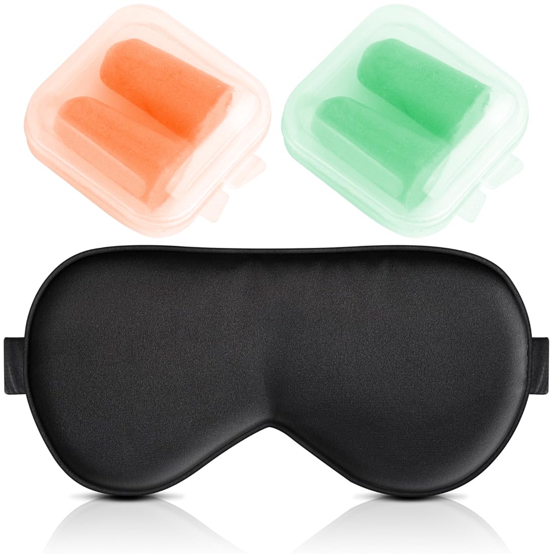 Set di 3 Antifaz de Seda para Dormir, Mascara de Dormir de Seda Ultrasuave Antifaces para Dormir con Correa Elástica Ajustable, Antifaz de Dormir Ajustable de Malla Transpirable