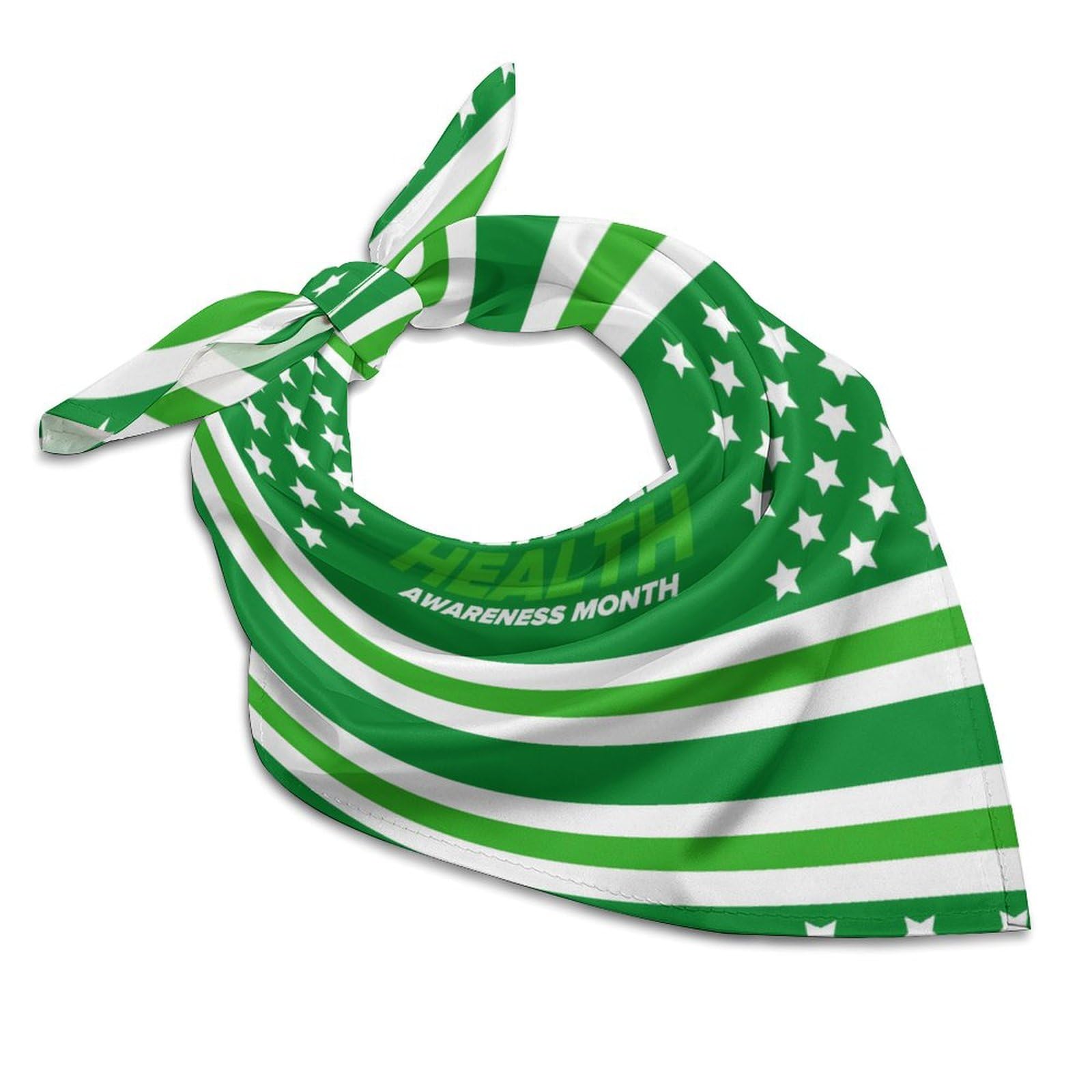 Csemeie Mental Health Awareness Month Bandana Hair Scarf Headband Adjustable Neckerchief for Men Women Decor