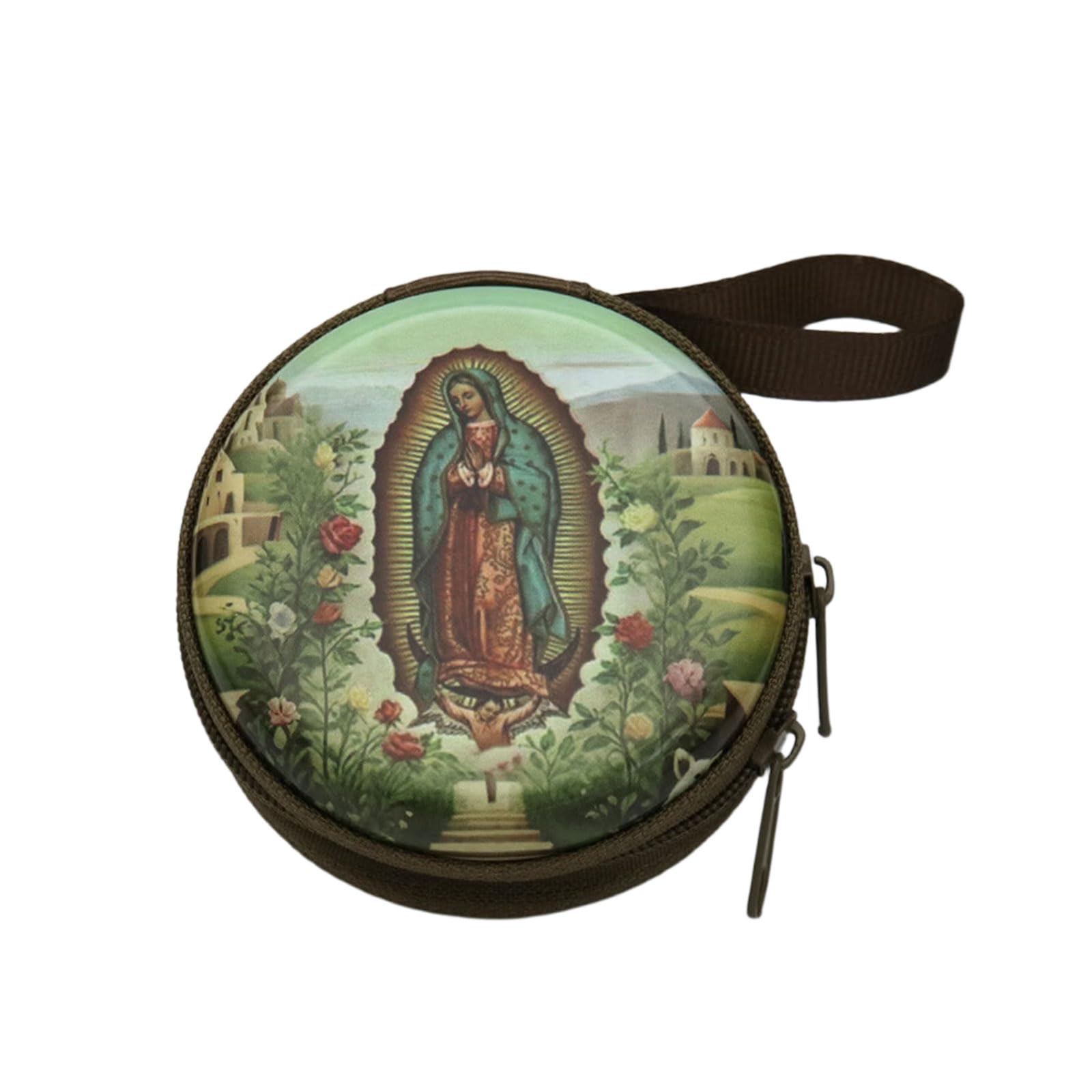 Beimus Catholic Rosary Pouches Religious Jewelry Storage Box Coin Purses Rosary Prayer Bag Religious Jewelry Storage Box Gift Catholic Pouches