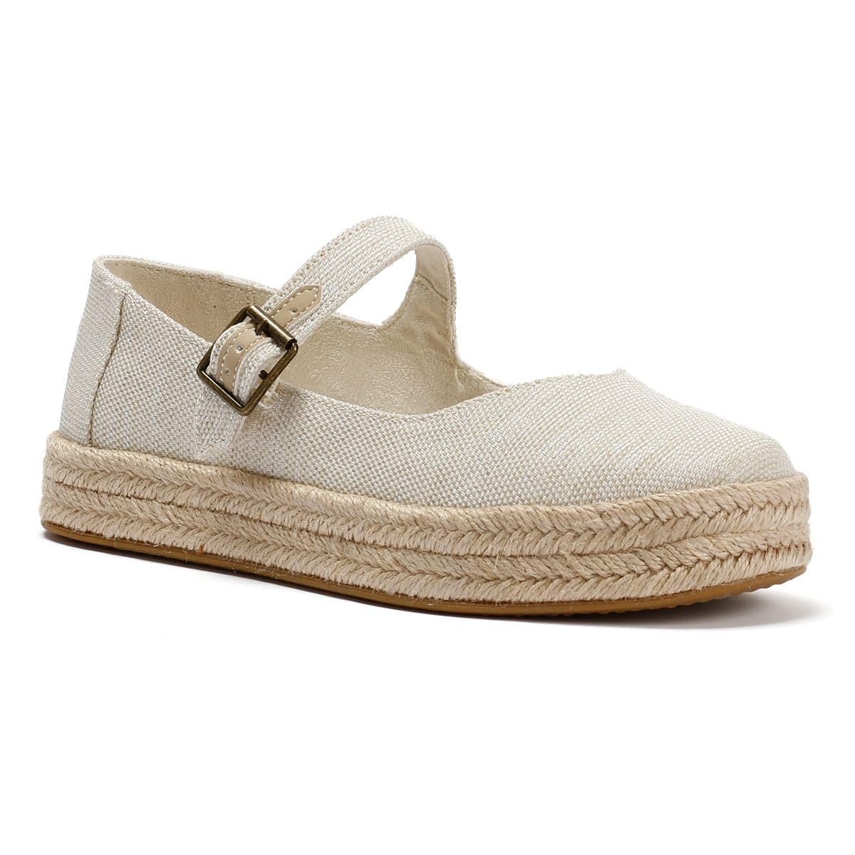 Toms Womens Carolina Mary Jane Espadrille Wohnungen Casual - Braun