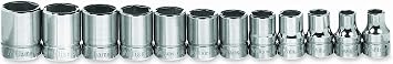 Williams JHWMSB-12HRC 3/8-Inch Drive Shallow Sockets, 6-Point Metric, 12-Piece Set