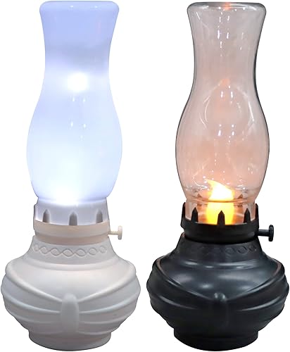 SEVEN LUCKY LIGHT Luces de té con batería estilo lámpara de aceite retro, velas de té sin llama para decoraciones de fiesta, decoraciones de boda,