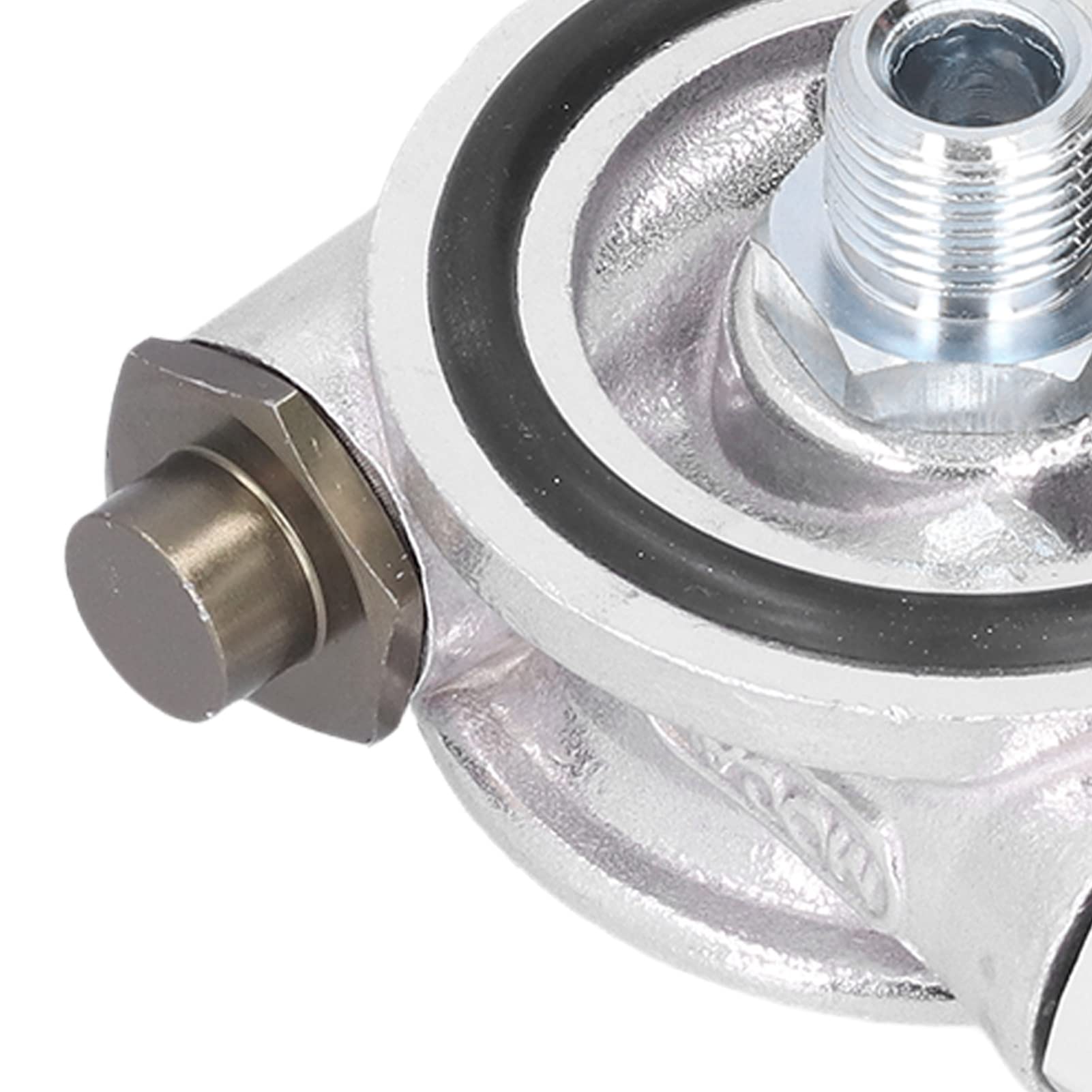 Ölkühler-Kit, Universal-Autoölkühler-Filter Sandwichplatte Thermostat-Adapter 3/4 Zoll 16-UNF AN10 M18x1.5mm Anschluss ölkühler adapterplatte anschlussflansch