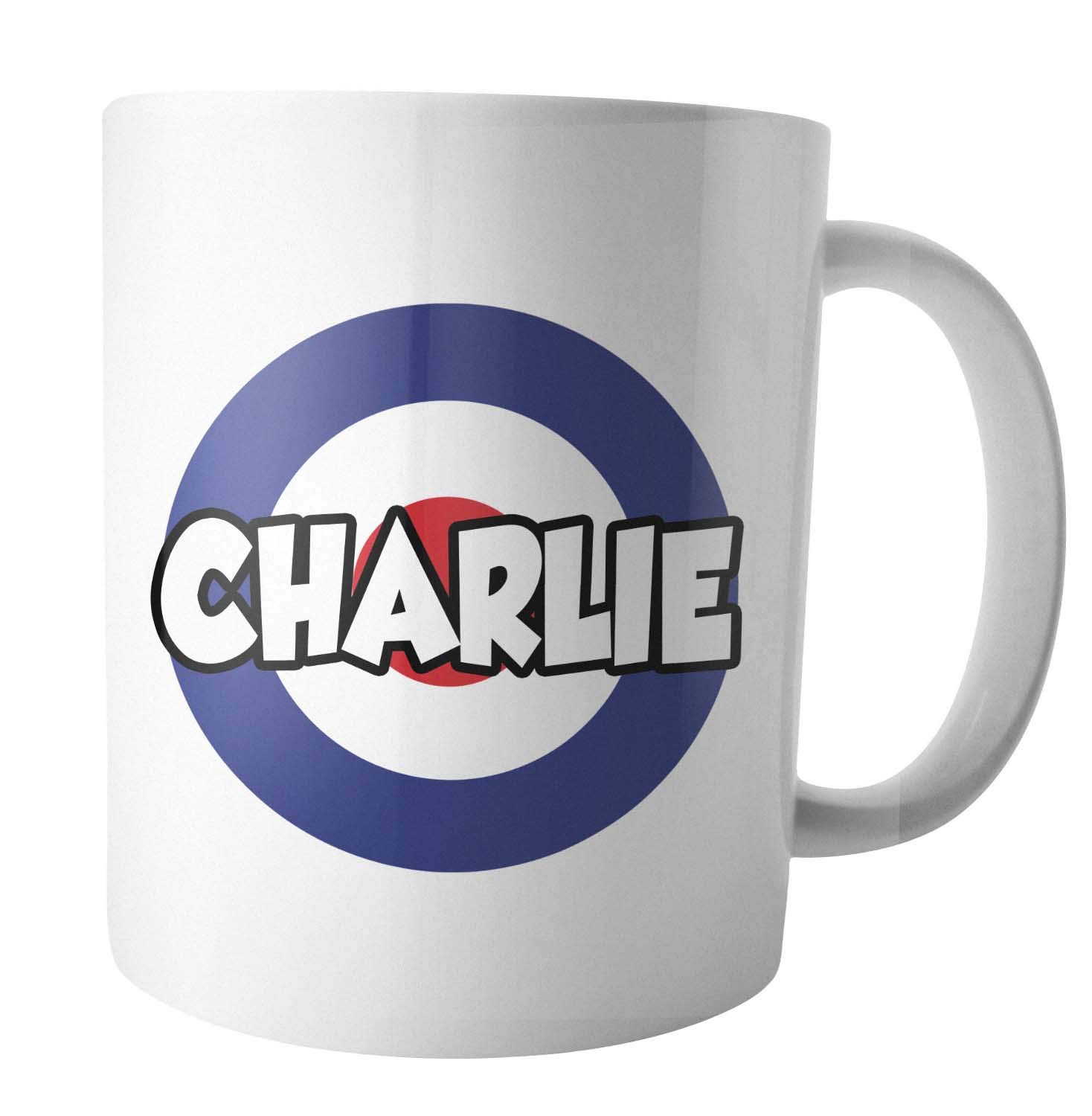 AK Giftshop Personalised Mug - Mod Symbol - Gift - Birthday - Christmas - Stocking Filler - Secret Santa