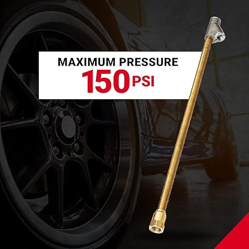 Miniatura 7 de Adaptador neumático de doble cabeza con alcance extensible S-693-12 Milton, rosca americana cónica para tubos de 1/4"