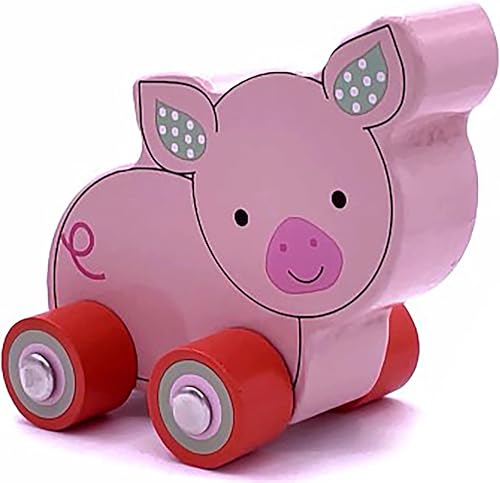 Miniatura 8 de Orange Tree Toys First Farmyard Vehículos de juguete de madera  Juguete de madera colorido pintado a mano para niños pequeños mayores de 12 meses,