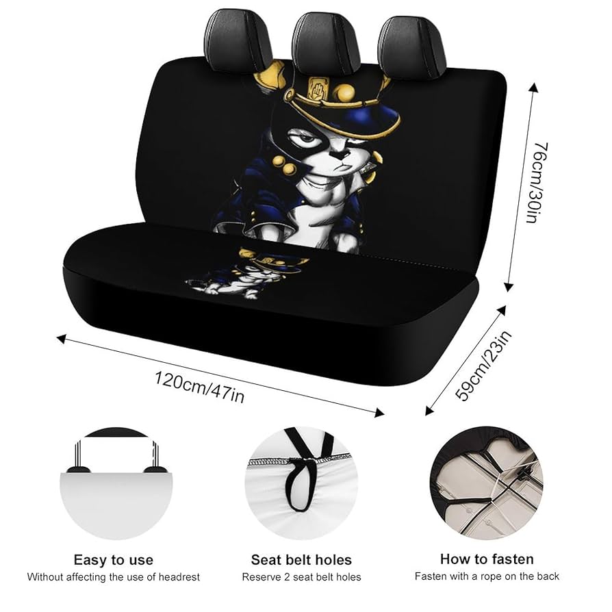 Amazon | ジョジョの奇妙な冒険 イギー カーシートカバー 車