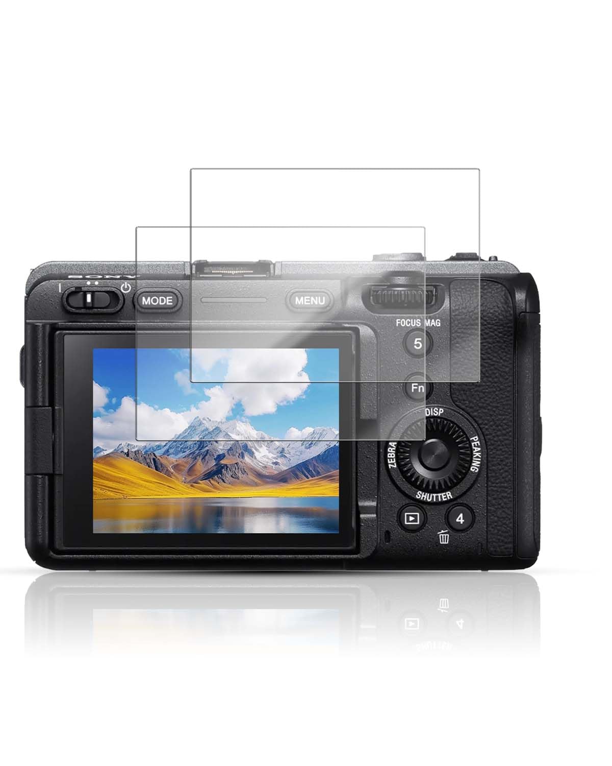 YAJOJO 2-Pack Screen Protector for Sony FX3A Camera- 9H Hardness Tempered Glass for Sony FX3A Cinema Line Full-frame Camera, Anti-Scratch, Bubble Free