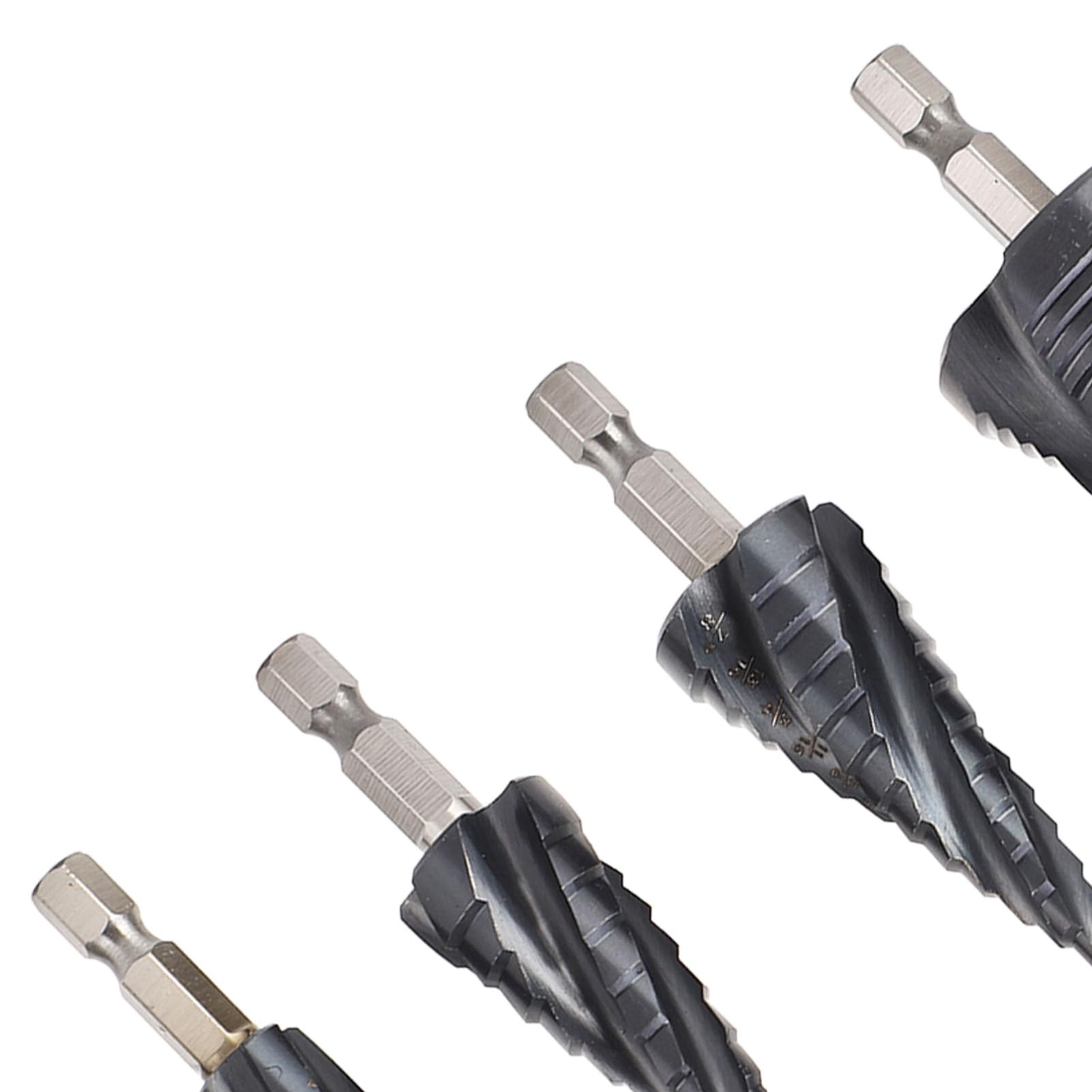 Juego de brocas escalonadas de alta dureza 4 surcos M35 Kit de brocas de cobalto para metal duro de acero inoxidable para usuarios de taladro eléctrico