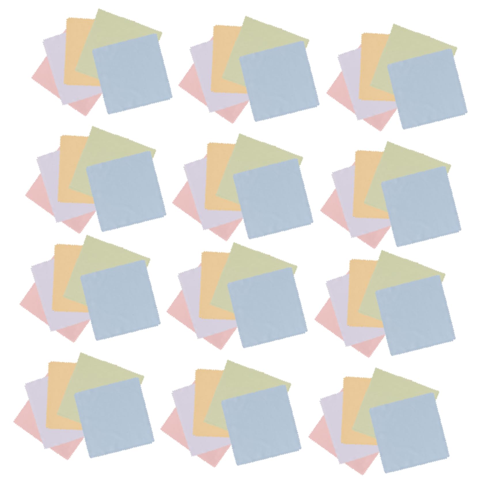 FRCOLOR 150pezzi Panni Pulisci Occhiali Microfibra Colorati Per Pulizia Di Lenti Schermi e Fotocamere Leggeri e Portatili Perfetti Per Borse e Custodie Occhiali