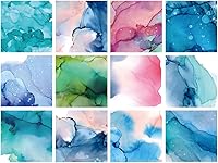 Vista 9 de Papel para álbum de recortes de 12 x 12 pulgadas, 24 hojas de papel para álbum de recortes para manualidades, cartulina de impresión de un solo