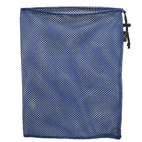 JCS 15x20 Nylon Drawstring Mesh Bag. Durable, Breathable Storage w/Barrel Lock for Shellfish, Fishing, Dive Gear