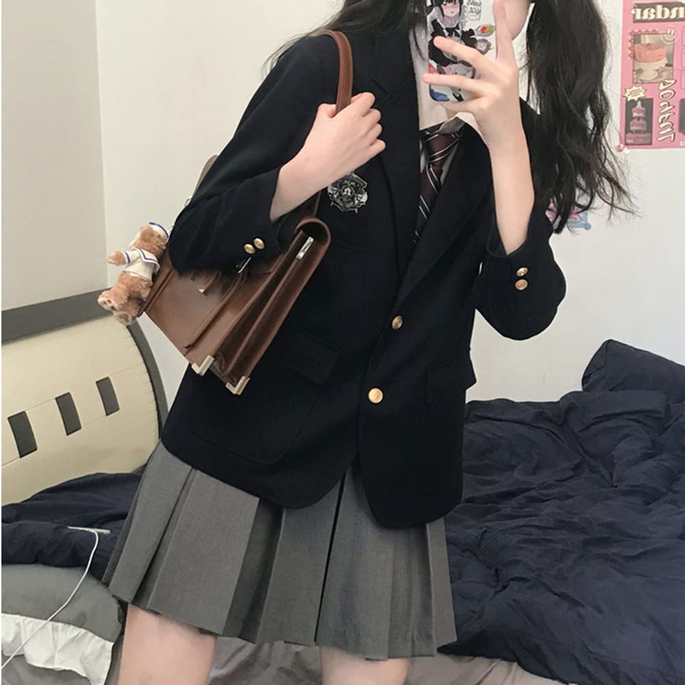 コスプレ衣装本格的なブレザー、タイ、スカートの3点セット Amazon.co.jp: [NOLCCTN] 女子高生 制服セット 学生服 スクール