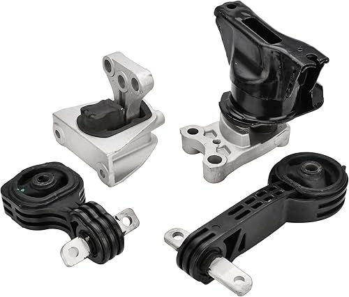 Juego de 4 piezas de montaje de transmisión de motor compatible con Honda Civic 1.8L 2006-2011 Montaje de motor de transmisión automática Reemplazar