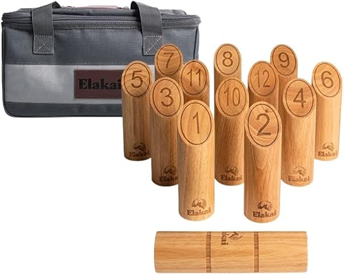 Elakai Juegos al aire libre para adultos y familia, bolsa de transporte premium incluida con dispersión social