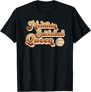Melanin Basketball Queen, African American Basketball Player T-Shirt