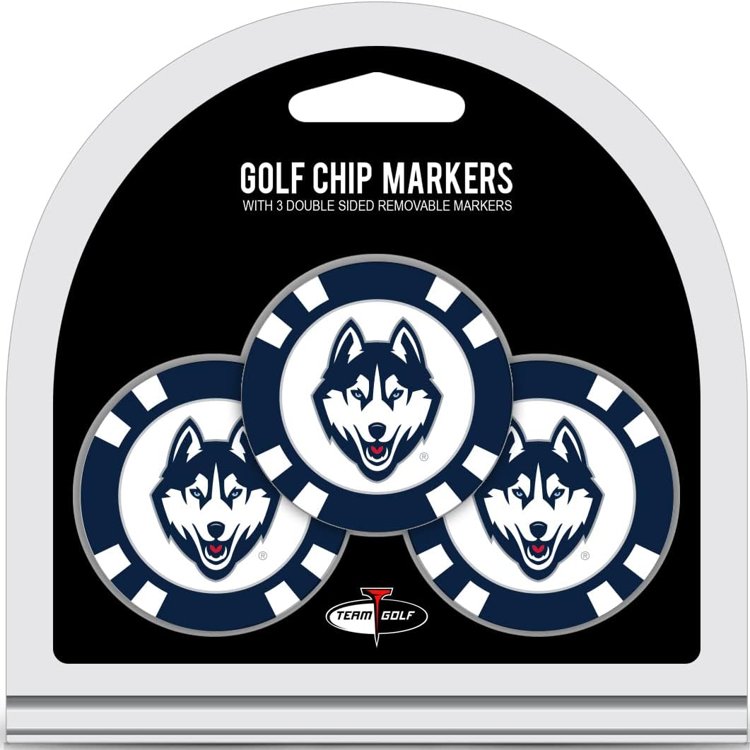 Team Golf NCAA Poker Chip Size with Pop Out Smaller Double-Sided Enamel Markers