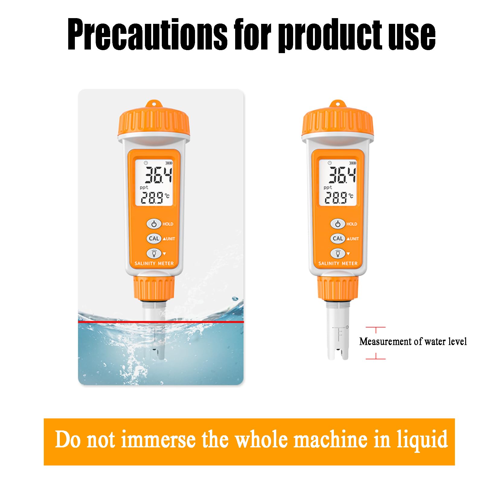 Testeur De Salinité, Réfractomètre De Salinité LCD, 0-100 PPT, avec Compensation Automatique De La Température, pour l'agriculture, La Recherche Scientifique, L'aquaculture Et Les Boissons