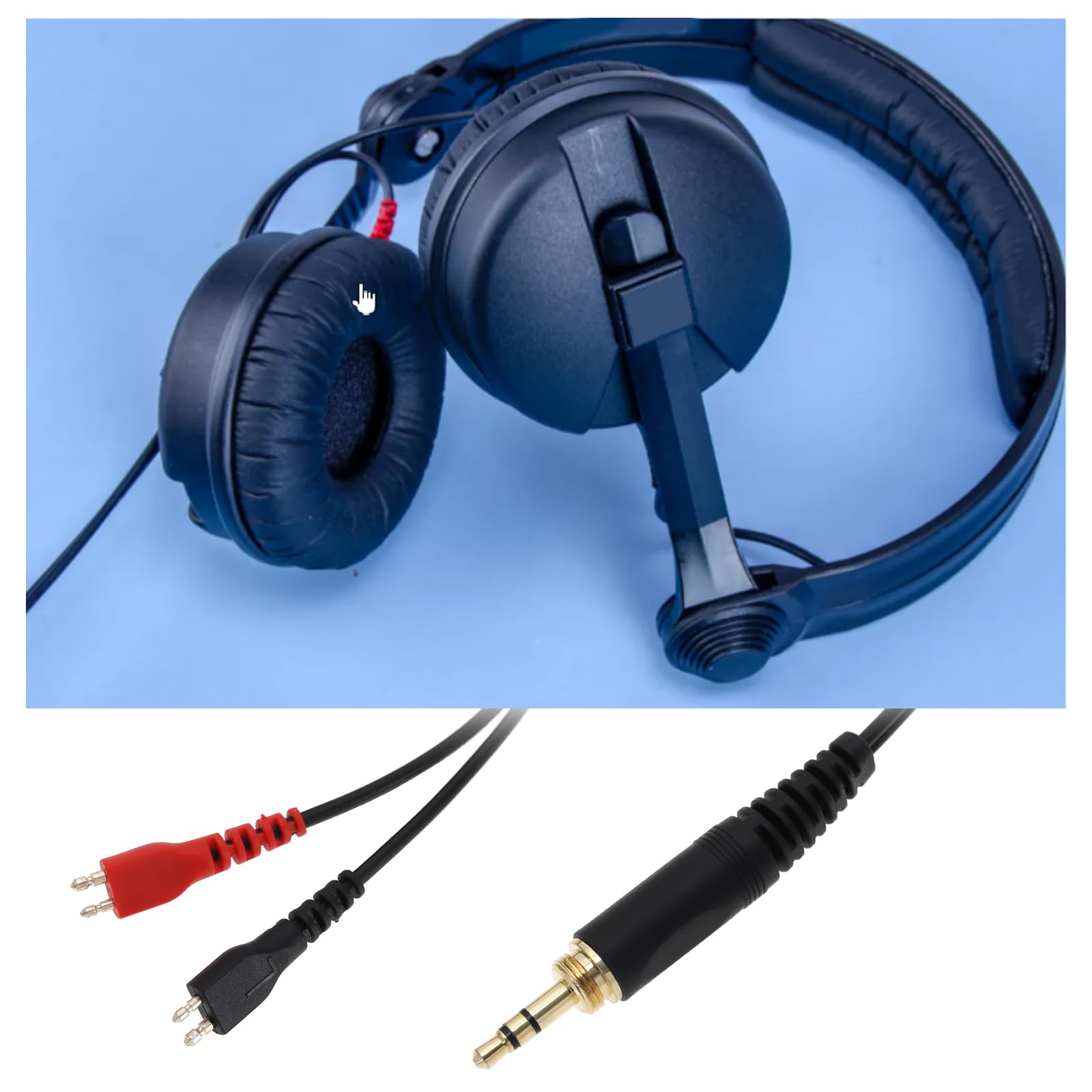 Kopfhörerkabel-Ersatz 2,5 M, Kompatibel Mit Sennheiser HD410, HD414, HD600, HD650 U.v.m.