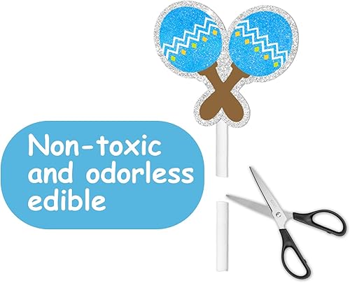 Miniatura 5 de 18 piezas de purpurina azul It's Senor Cute Taco Bout Postre Cupcake Topper Mexicano Delicioso Comida Fiesta Festival Temático Suministros