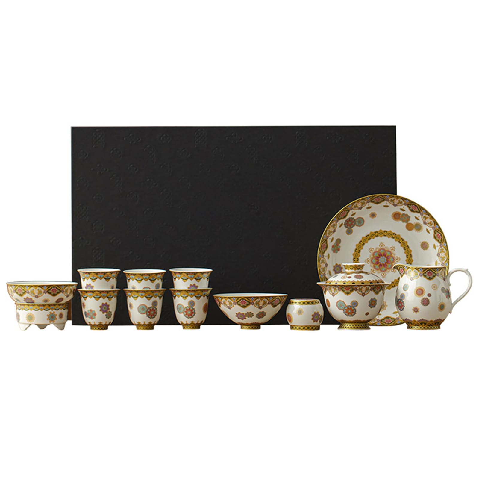 Ceramiczny zestaw do herbaty w kolorze emaliowanym
