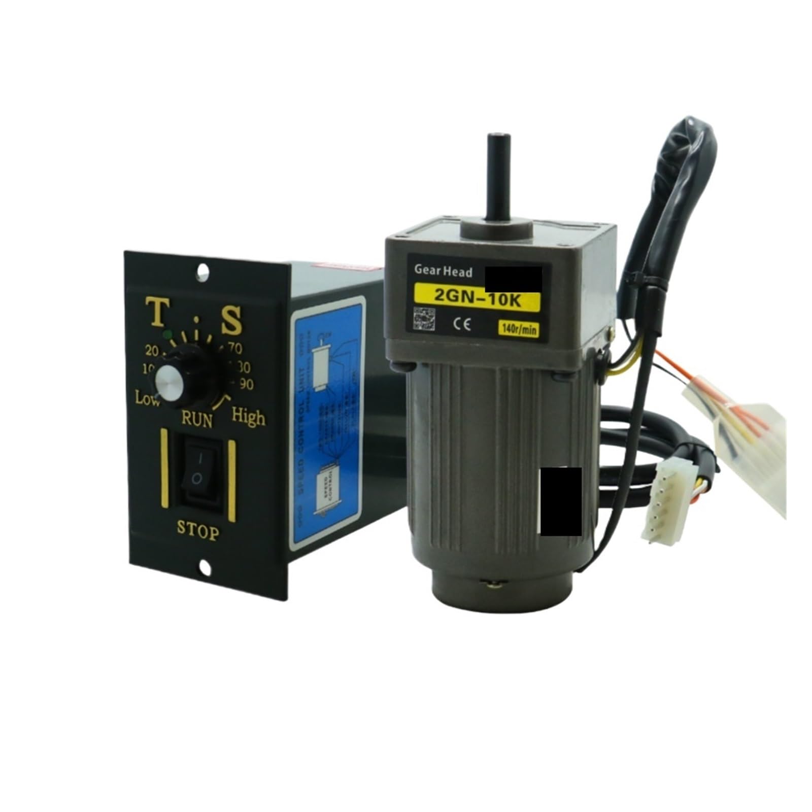 MUYTQAERG Motor 2IK6B6-C 6W AC 220v 50/60hz Asynchronous Induction Shaft 8mm + Speed Controller 1350RPM DC(0-186 RPM)