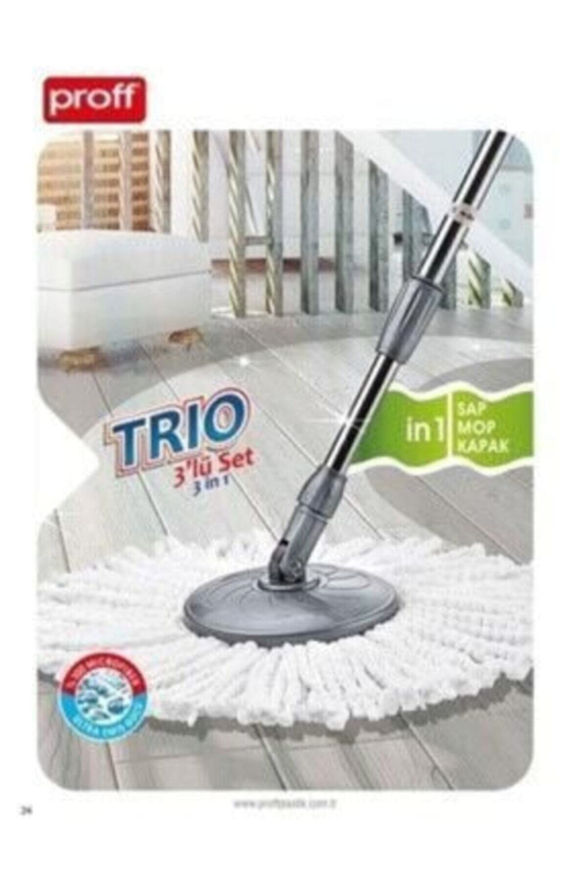 Proff Trio set Microfiber Twist Rotating Floor Cleaner Mop