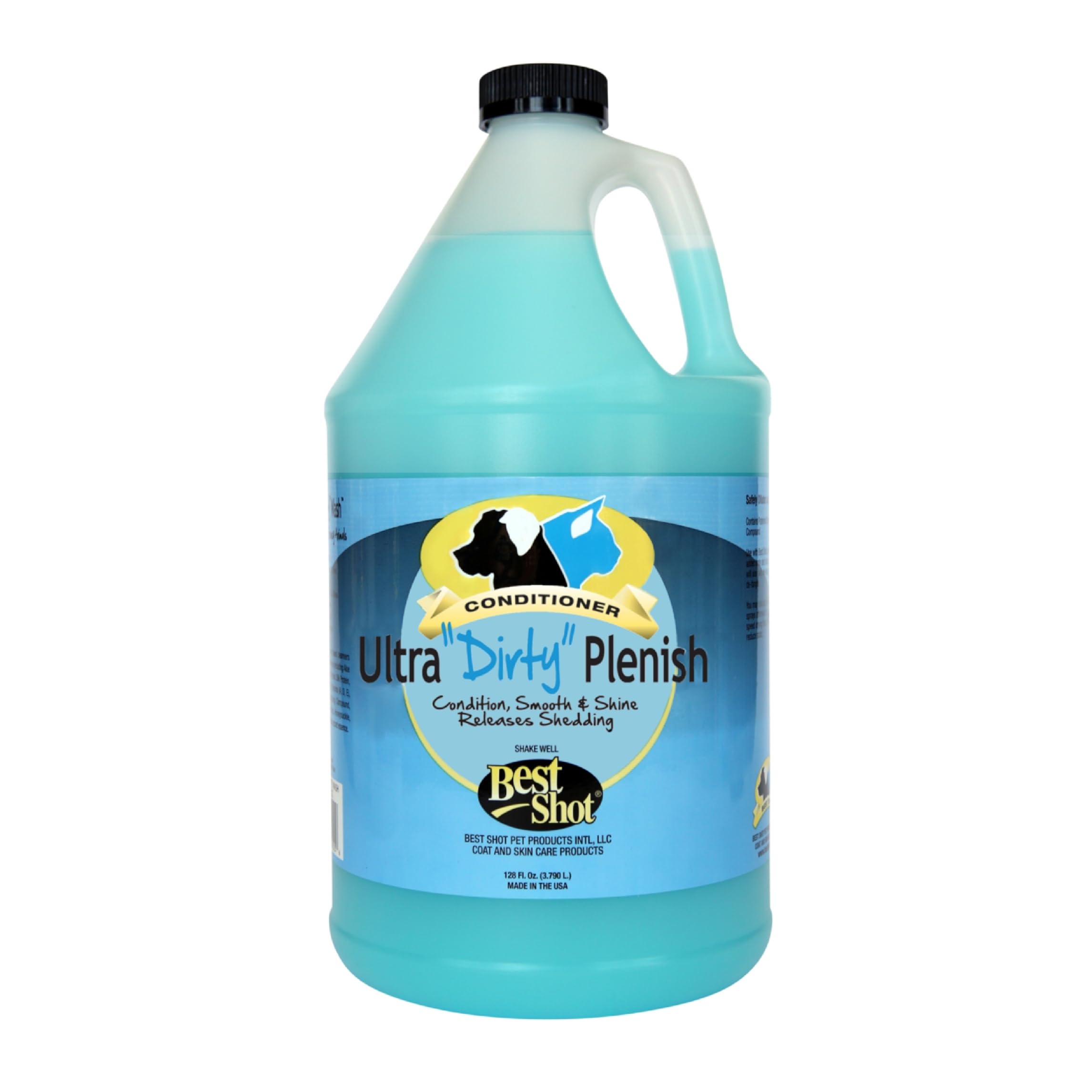 Best Shot Ultra Dirty Plenish Conditioner, Ideal Pet Grooming Conditioner, Protein-Enriched Moisturizing Formula for Dogs, Cats, and Horses, Agree