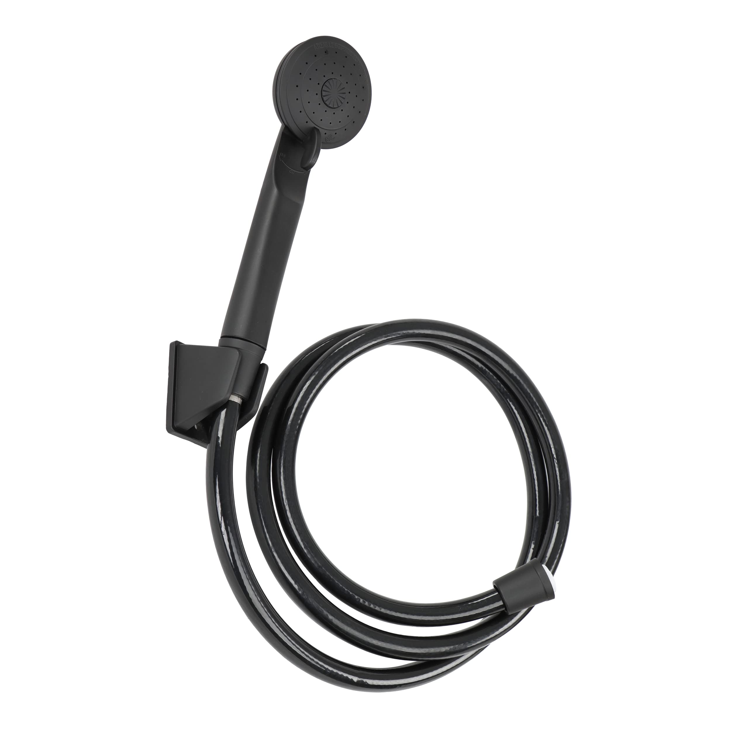 Empire Brass Allzweck-Duschset Für Wohnmobile – 152 Cm Vinyl-Schlauch Mit Duschkopf, Schwarz